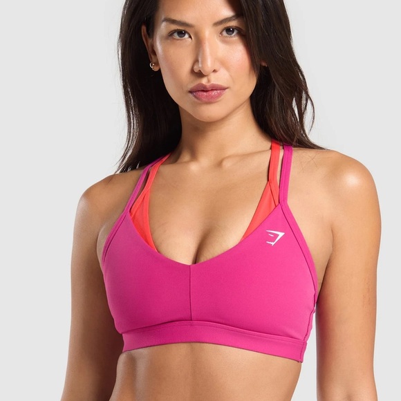 NWOT Gymshark Vibrant Pink and Orange Sports Bra - Picture 5 of 6